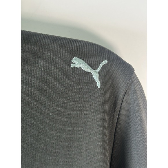 PUMA Women's Gray and Blue Athletic Sport Track Jacket Sweatshirt Size Medium - Picture 11 of 11